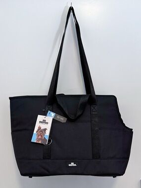 Dog Whisperer Black Pet Travel Tote